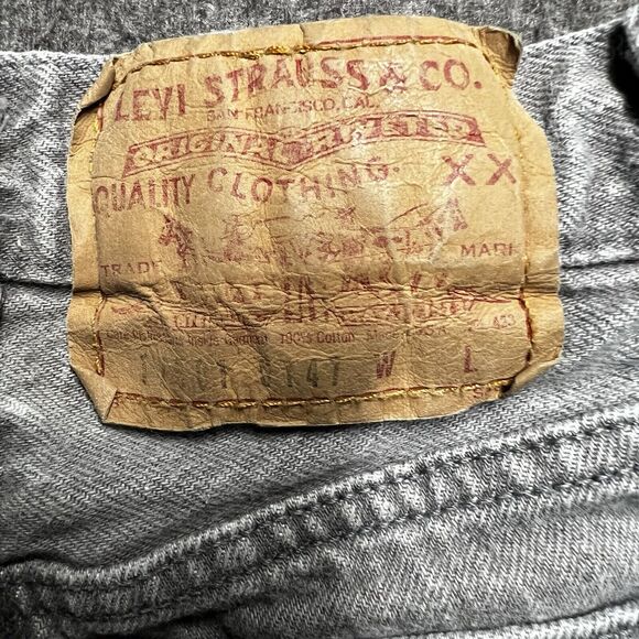 Vintage Levi's 501 Jeans Women's Size 5 (23x30) Gray USA Made 80's Button Fly - Picture 2 of 14